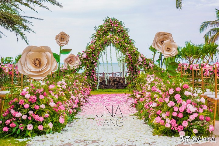 户外低成本婚礼现场布置,户外简单婚礼场地设计