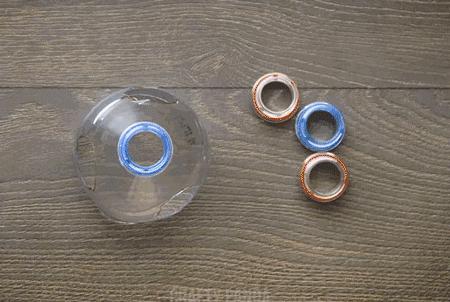 创意折叠花盆灯,洗洁精瓶做花盆小花瓶