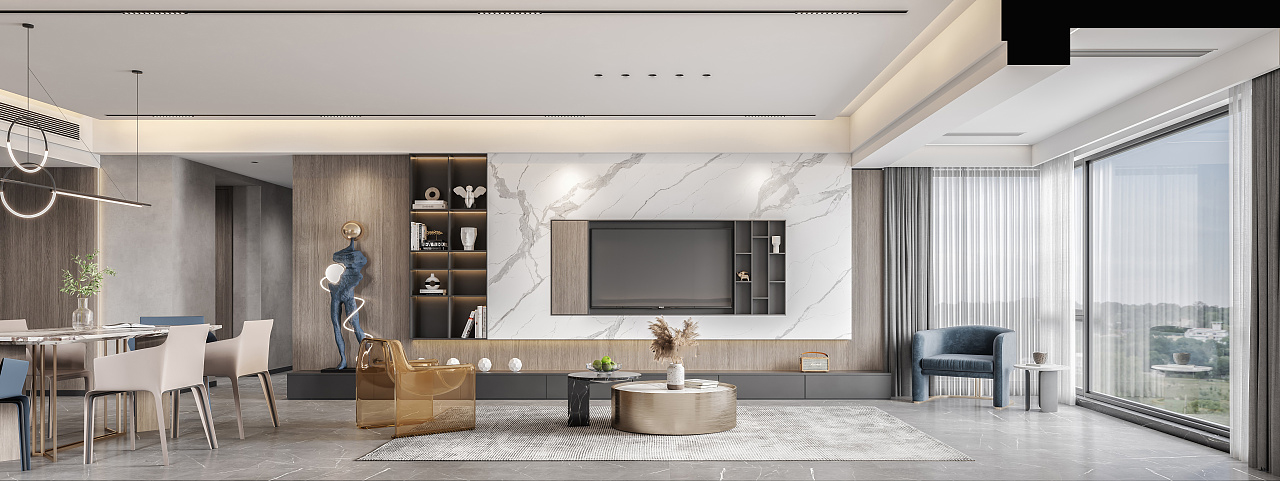 客厅不装电视柜效果图大全,客厅没装电视柜也要装什么好看