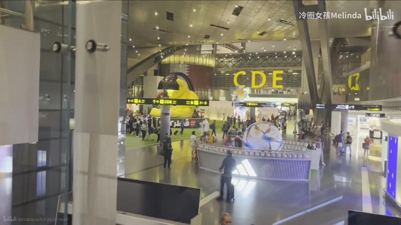 在卡塔尔和各国球迷狂欢,球迷汇集卡塔尔