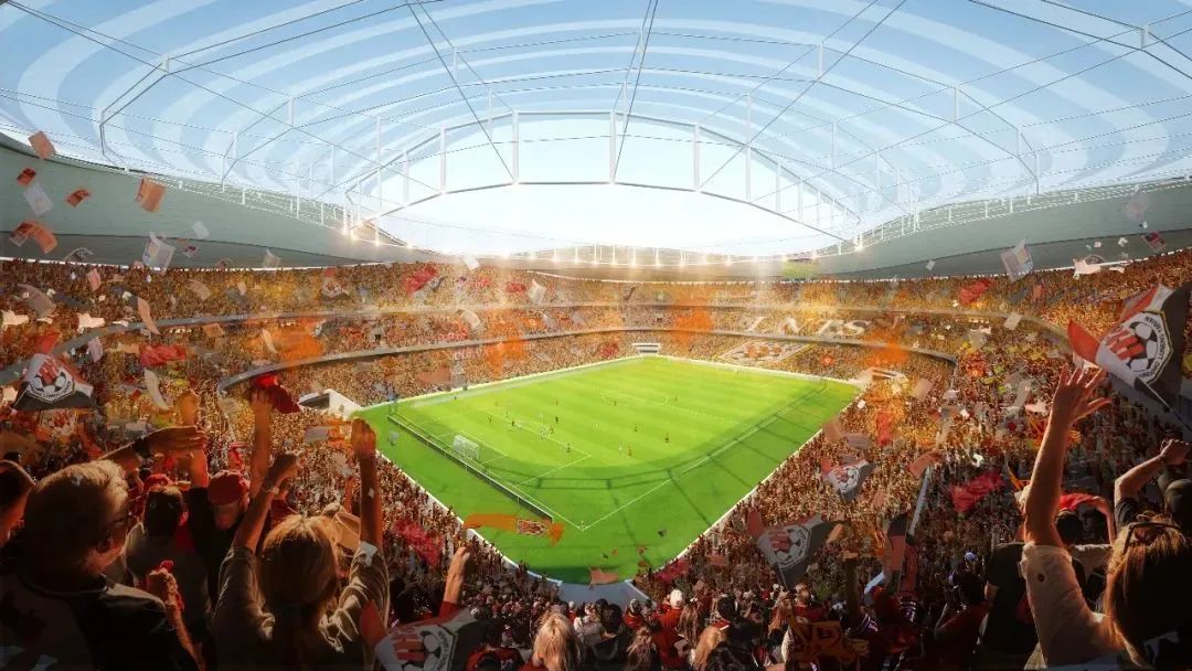 山东第一个国际足球场,山东首个6万座足球场效果图