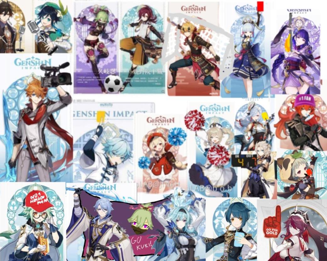 原神：当原神开展运动会，胡桃鹿野院踢足球，绫华甘雨动作亮了