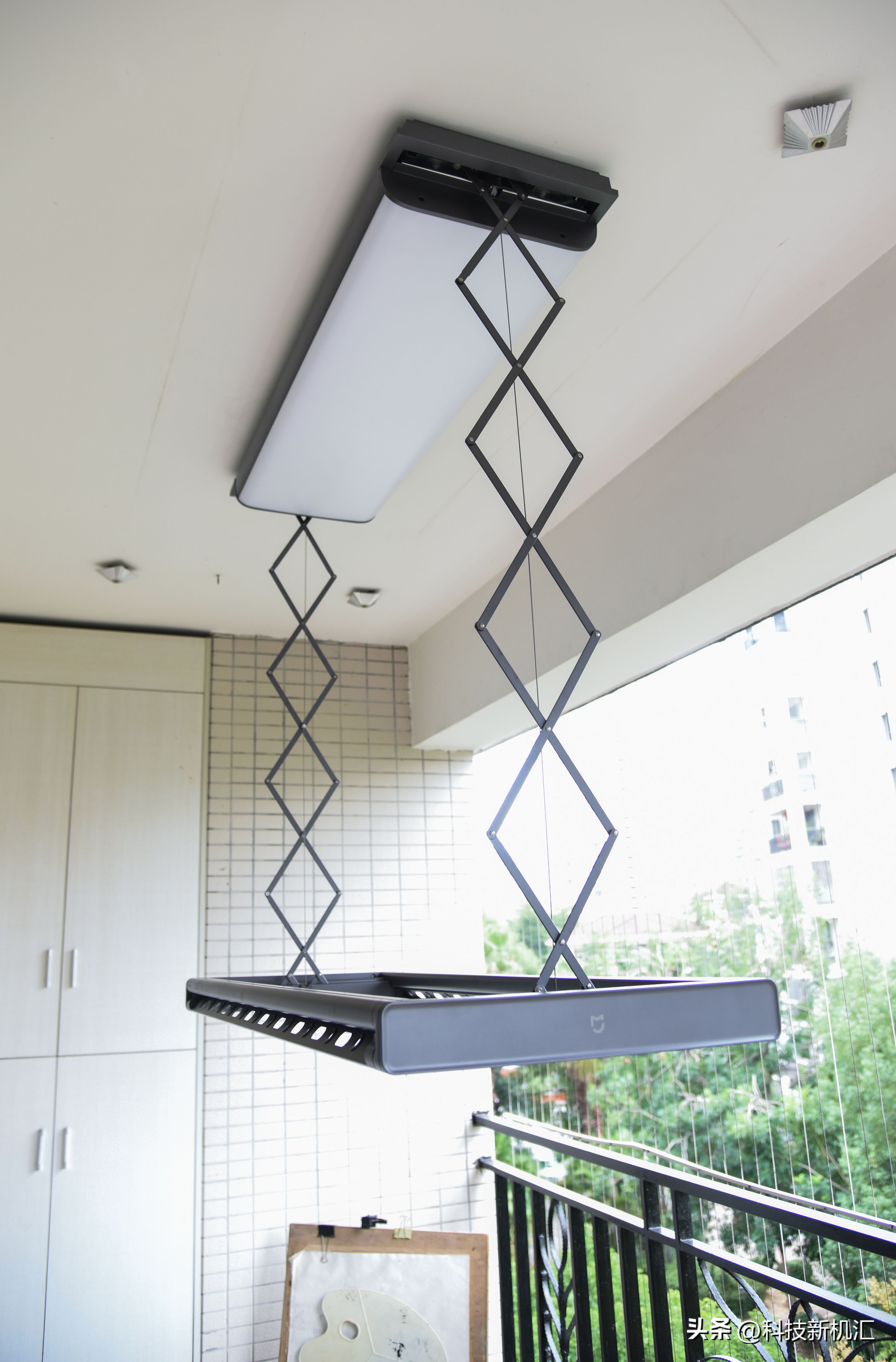 智能阳台电动晾衣机,智能升降晾衣架家用阳台