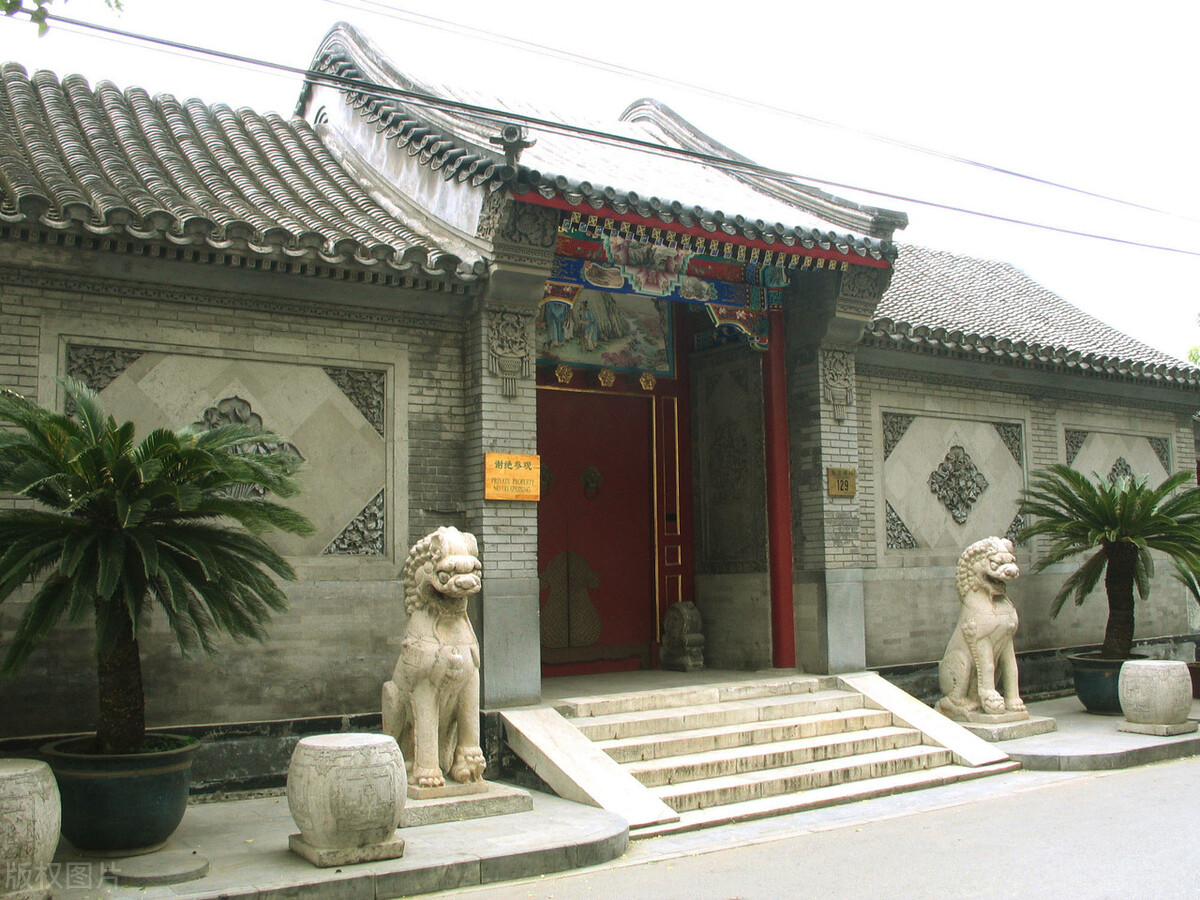 清朝北京城青砖房子,清代北京民居图片