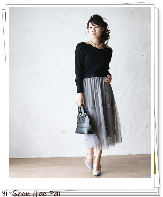 灰色半身裙如何穿搭图片,灰色半身裙高级感穿搭