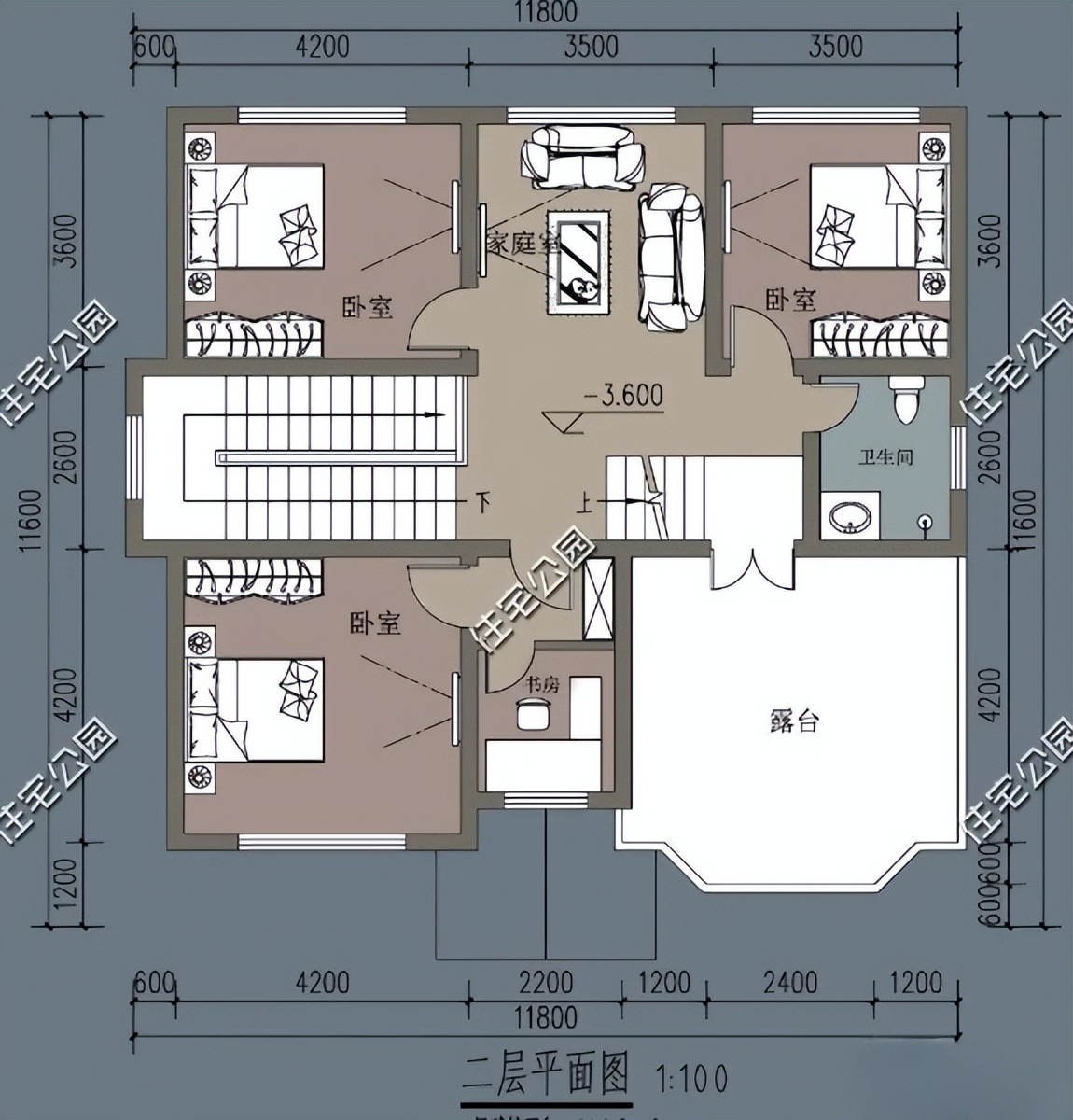 90平米三层自建房设计图20万,农村自建房三层带神位造价20万