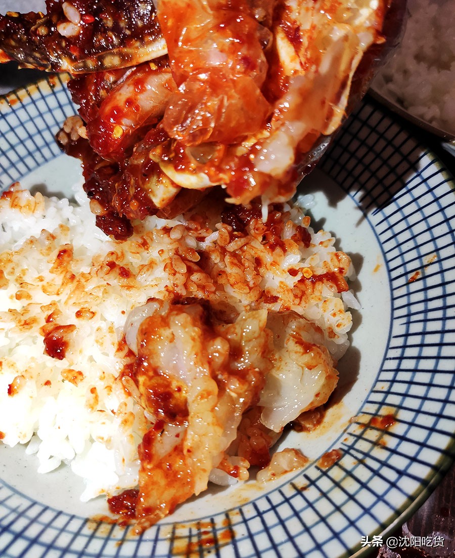 生螃蟹海苔拌饭,吃海苔生腌酱螃蟹