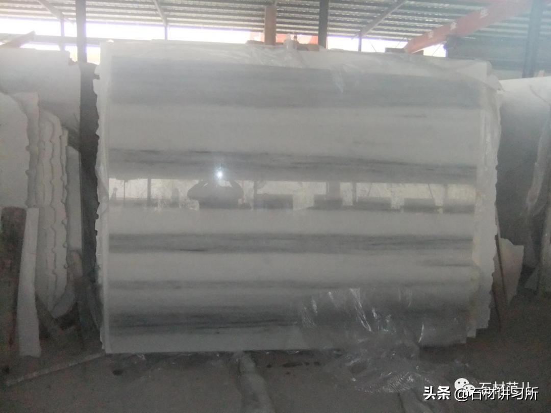 水晶白大理石效果,天然透光超薄石材