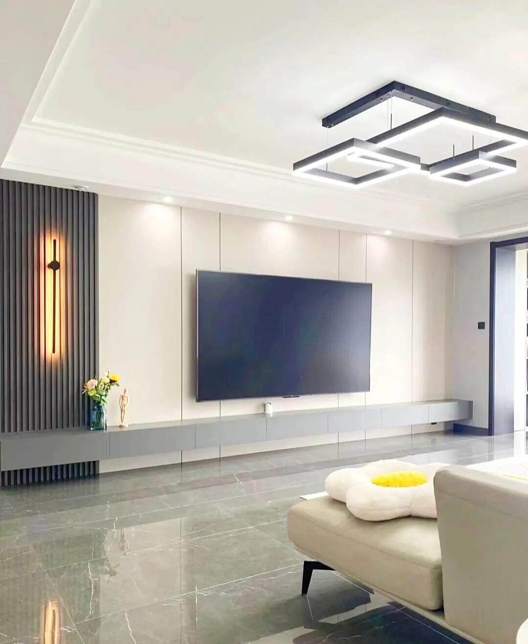 30款悬空背景墙,简约隐形门背景墙