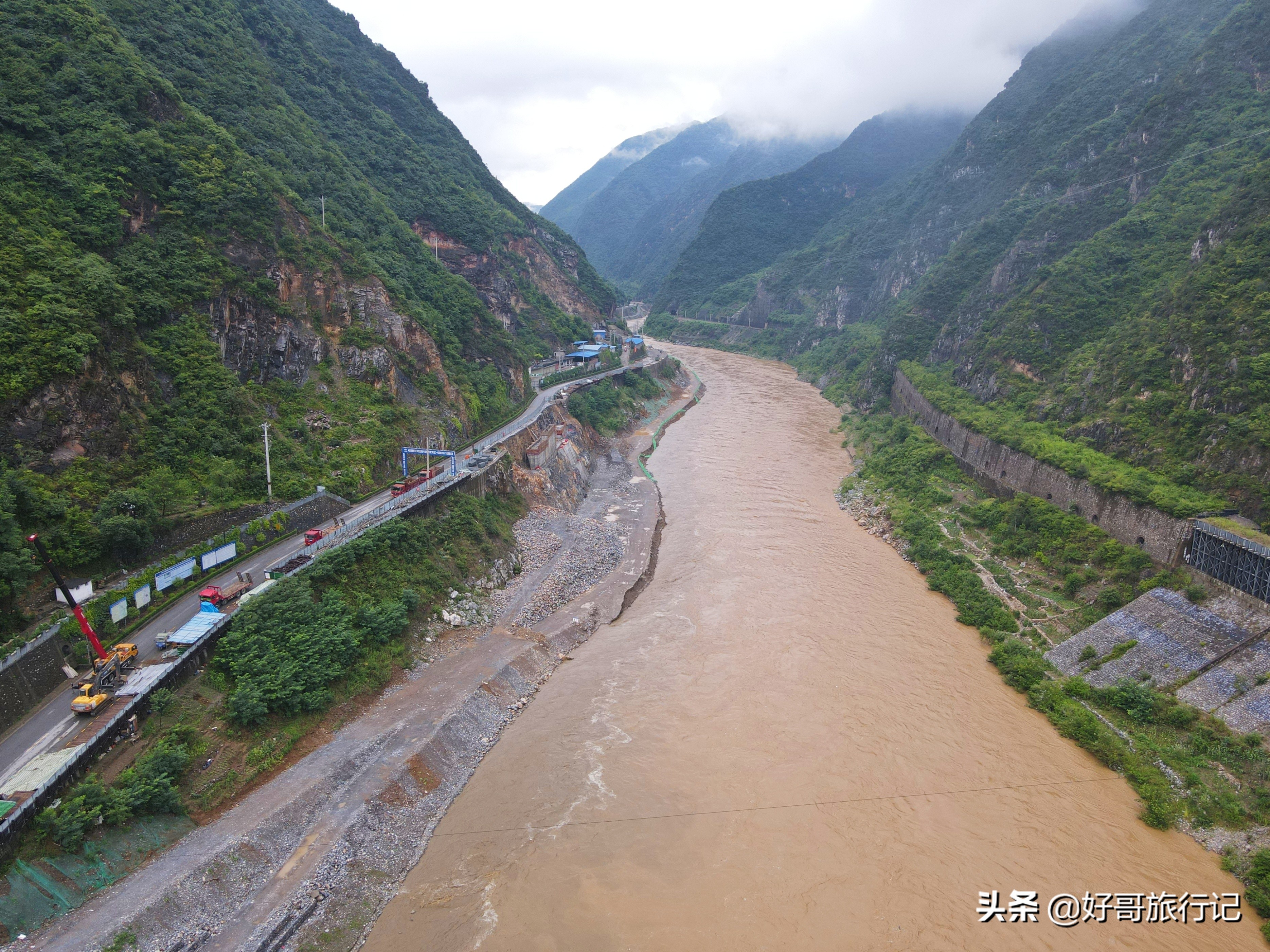 略阳两江交汇在哪里,略阳千里嘉陵江