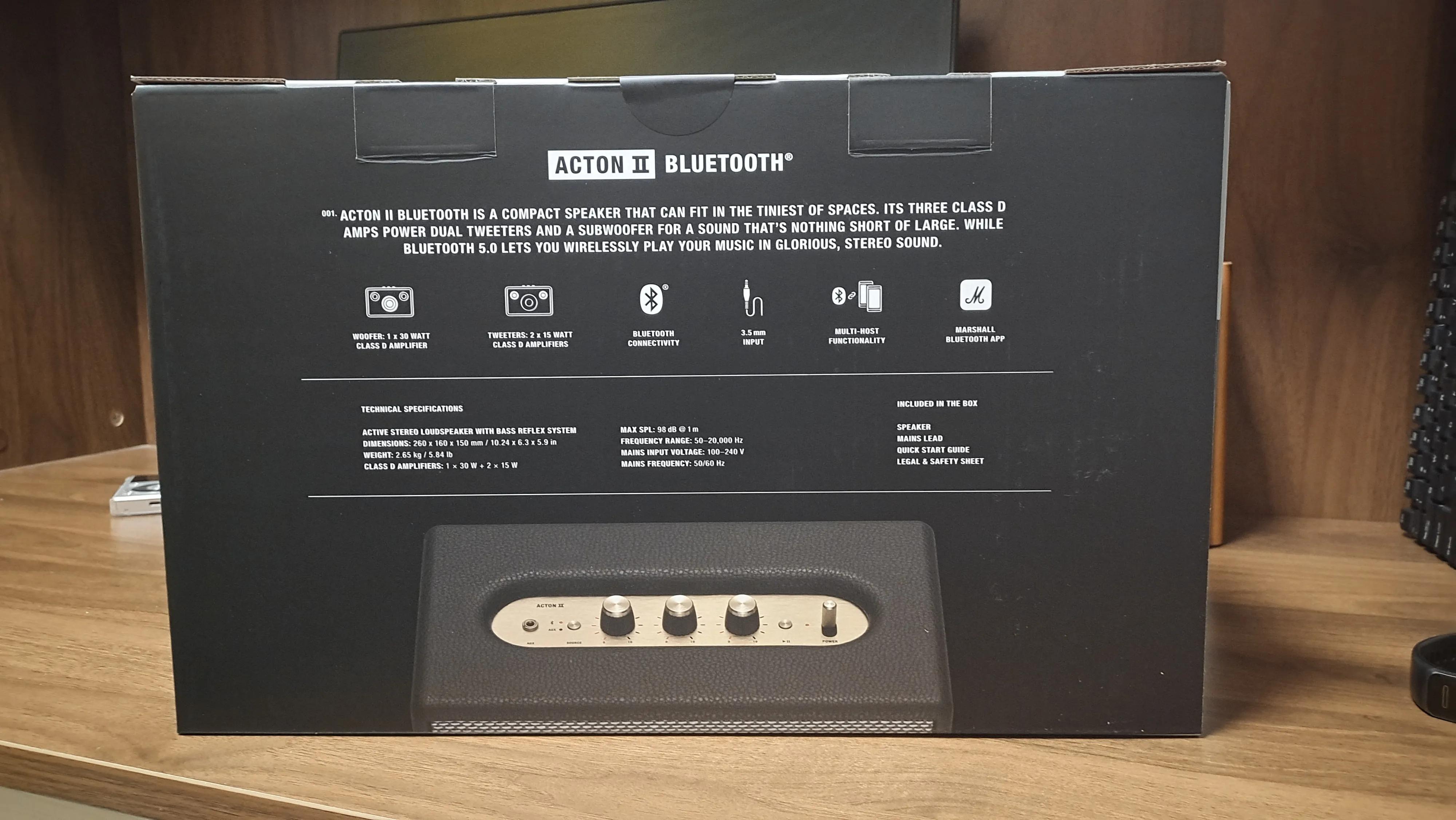 马歇尔acton二代开箱测评,马歇尔acton2外观