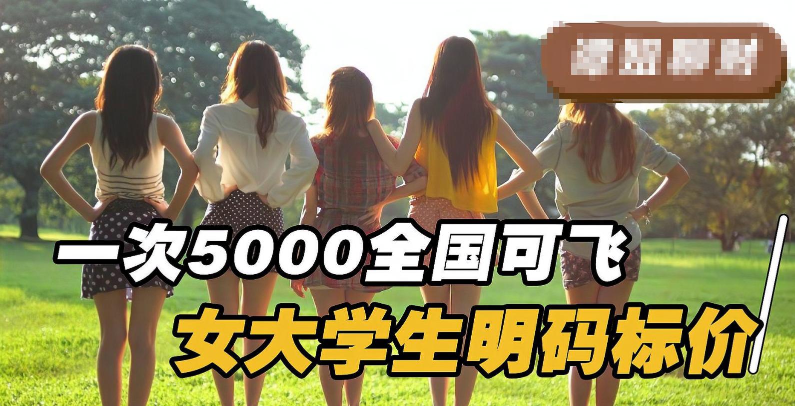 一次5000全国可飞，女大学生“明码标价”，坦言：客户中不少教授