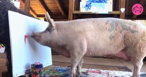 不要不相信，画了十年，或许还不如一头猪