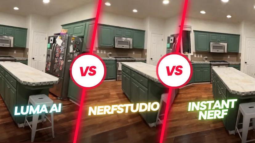 NeRF室内三维重建对比:LumaAIvs.Nerfstudiovs.Instant-NGP