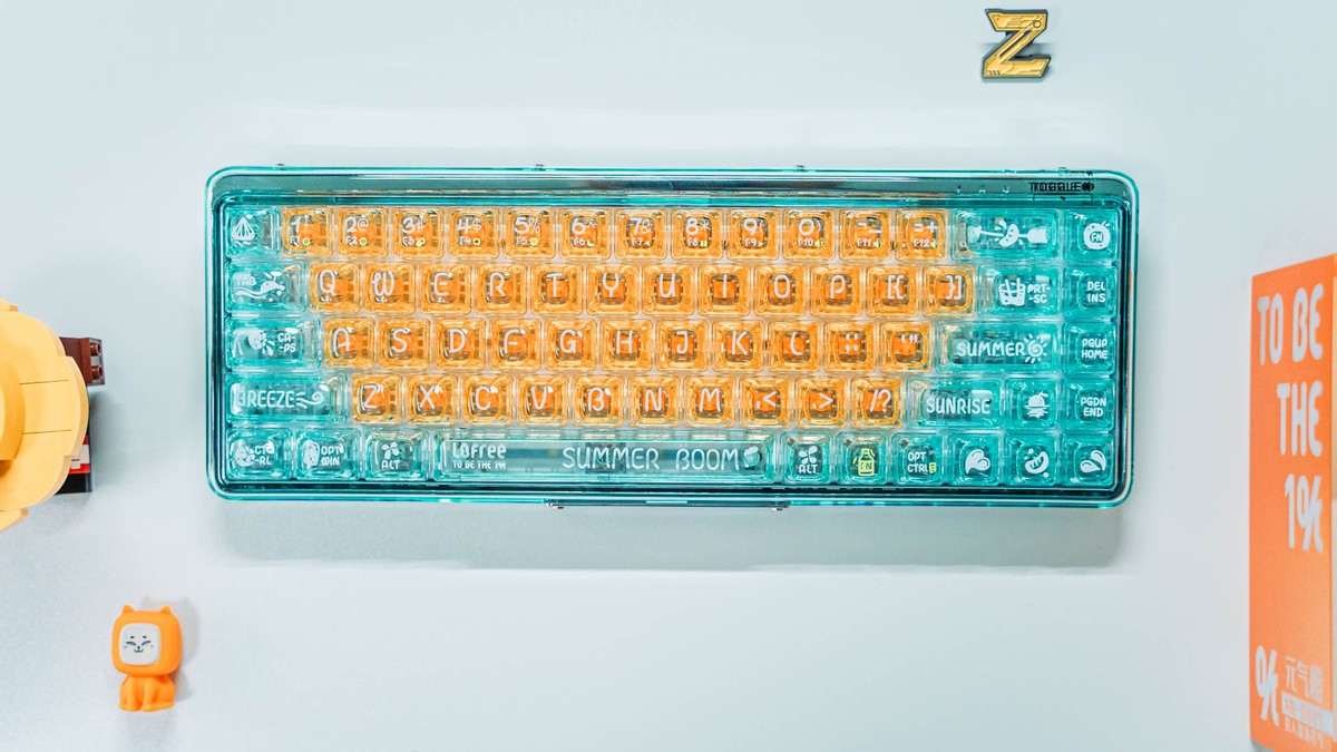 洛斐元气橙键盘,洛斐迷雾机械键盘