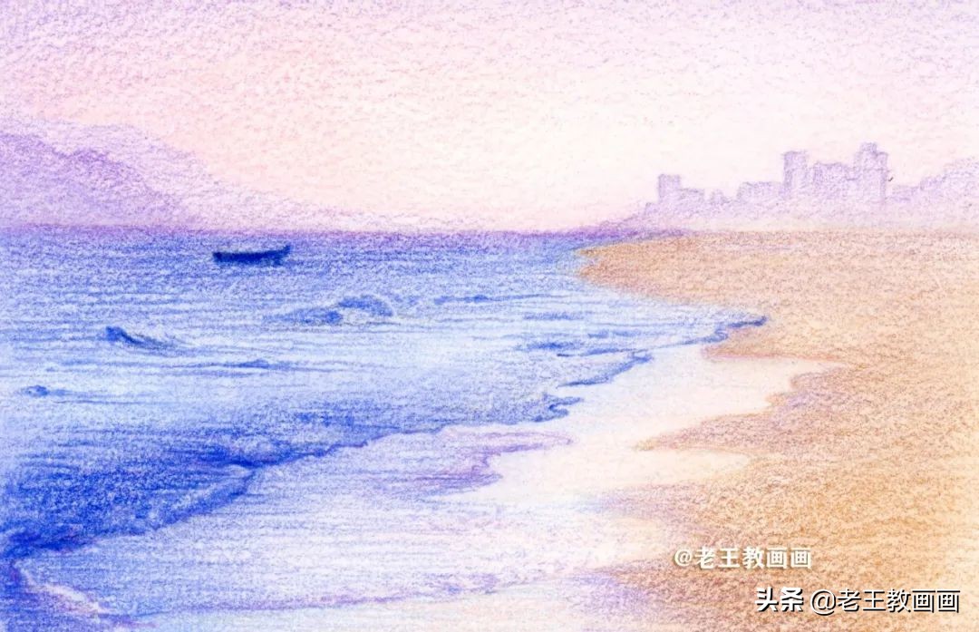 小学生画画海滩,画画海滩