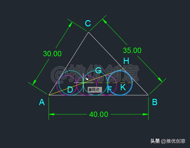 cad三个相切圆怎么画,autocad相切圆怎么画