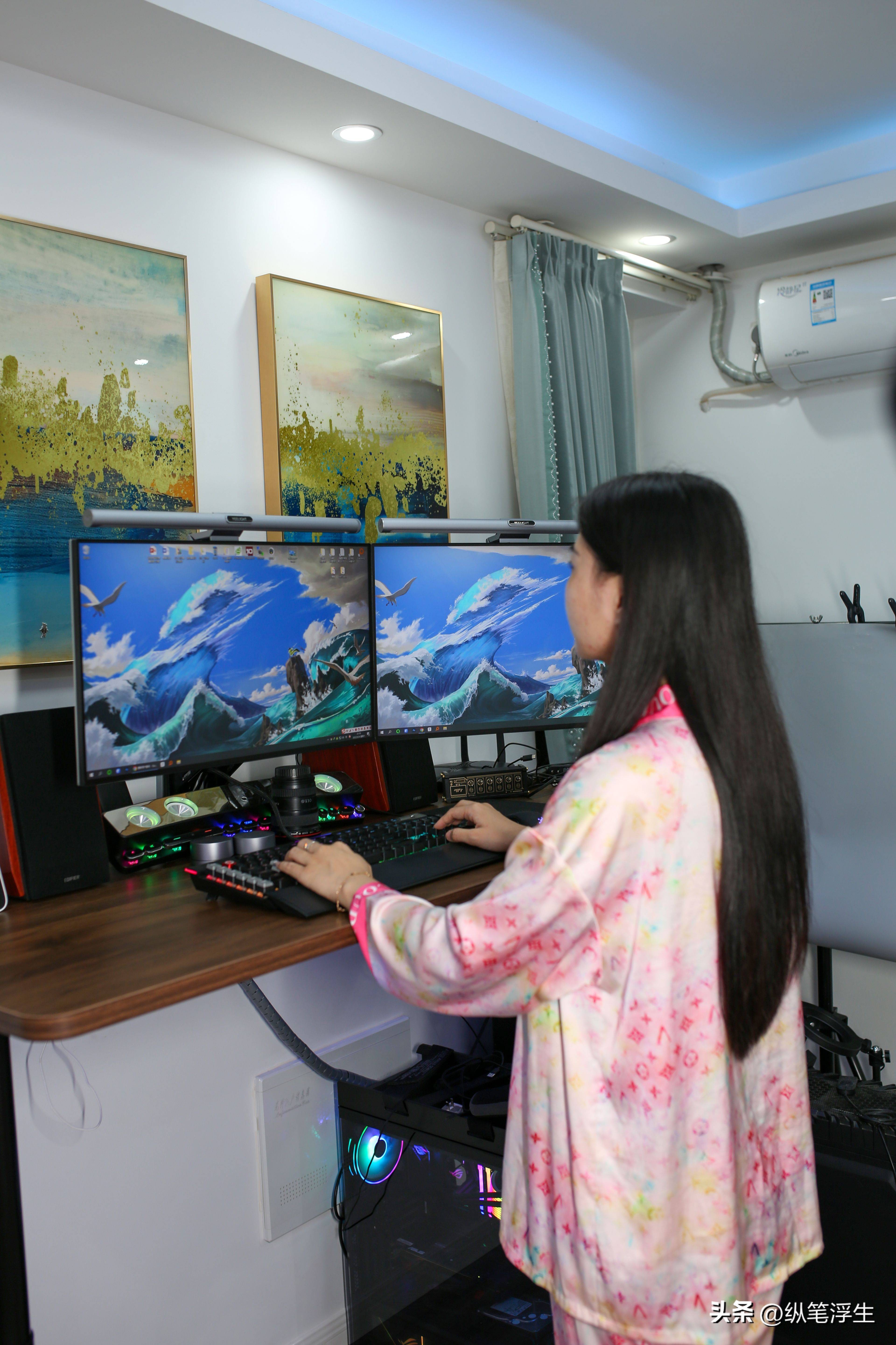 升降桌可站可坐可半蹲上班,升降桌可移动站立办公