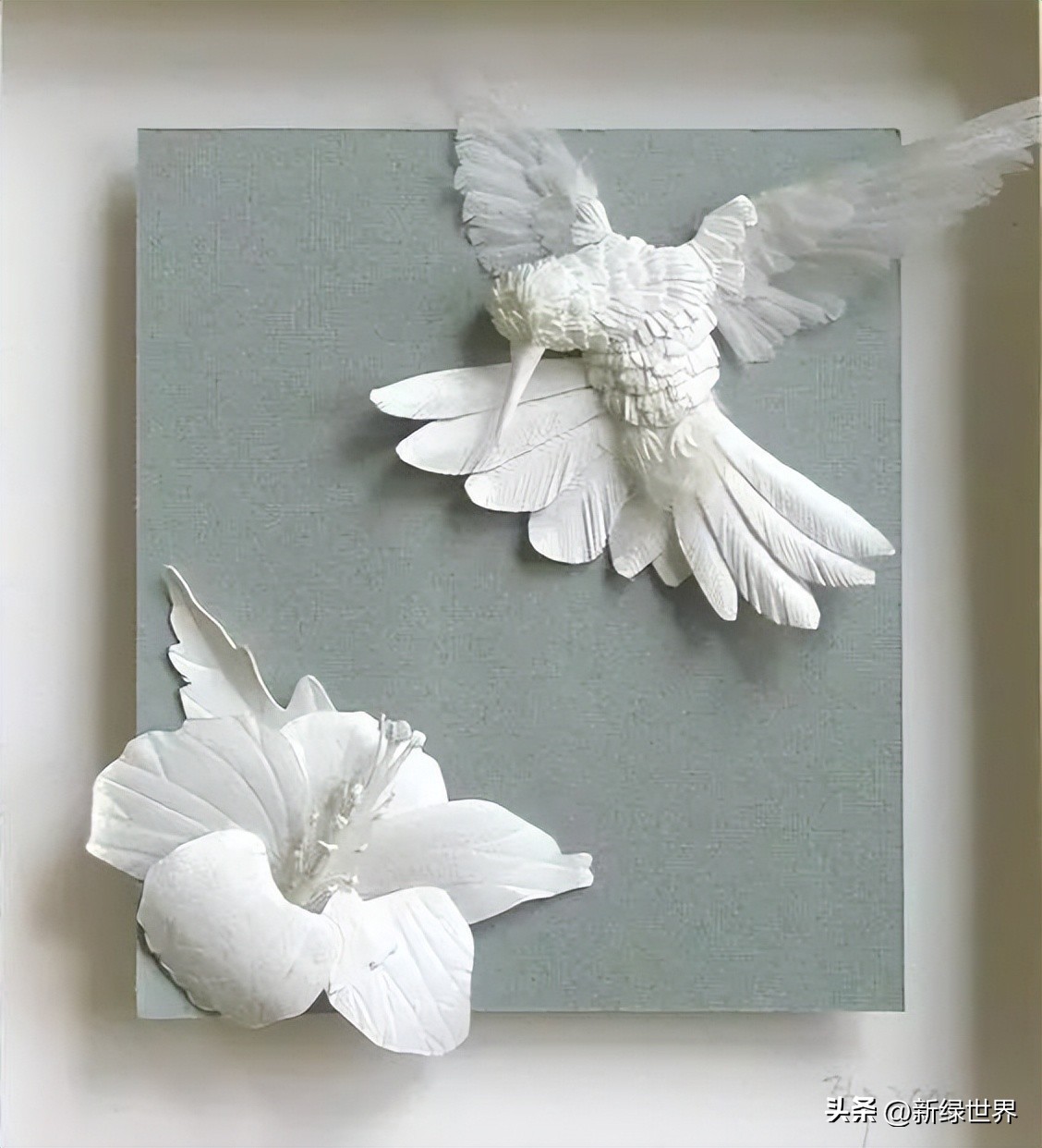 纸艺作品绘画,千变万化的纸艺术作品
