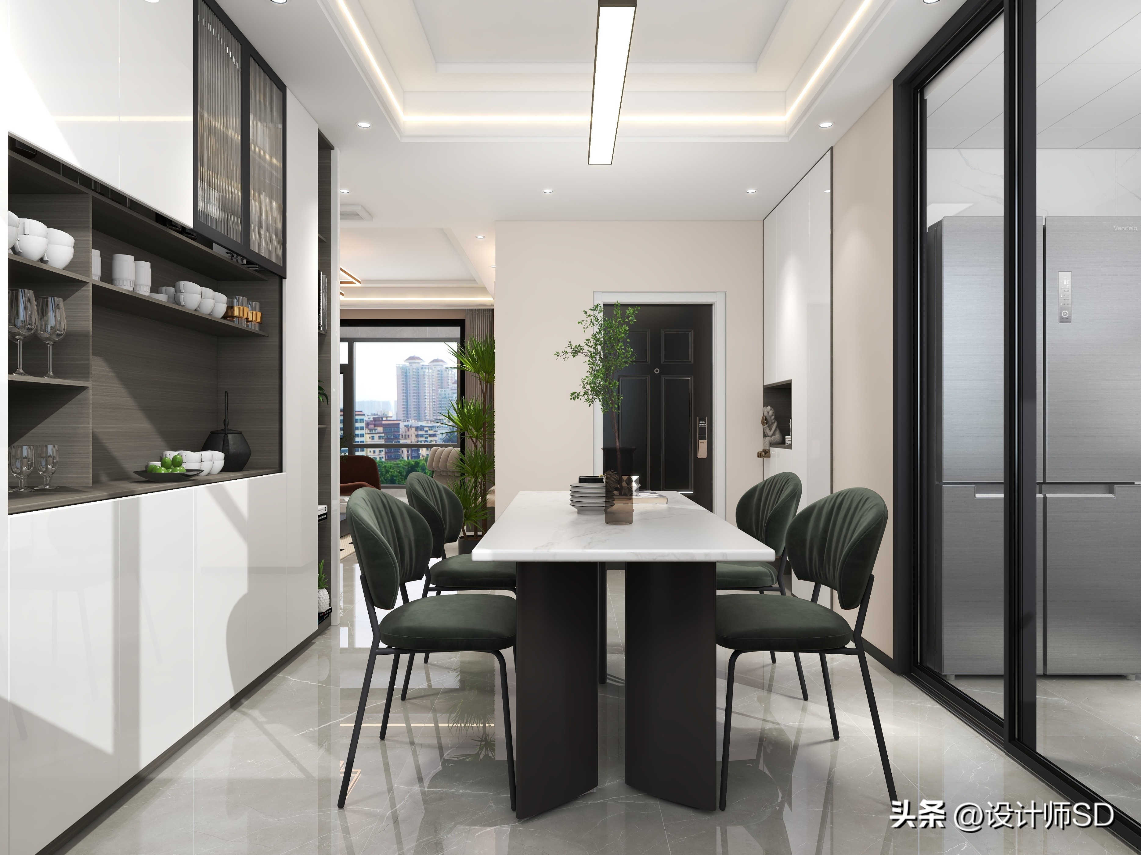 一进门客餐厅全屋一览无遗,一进屋就好看的餐厅