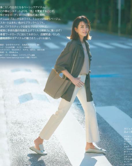 日式中年女性知性搭配,日本中年优雅气质穿搭夏季