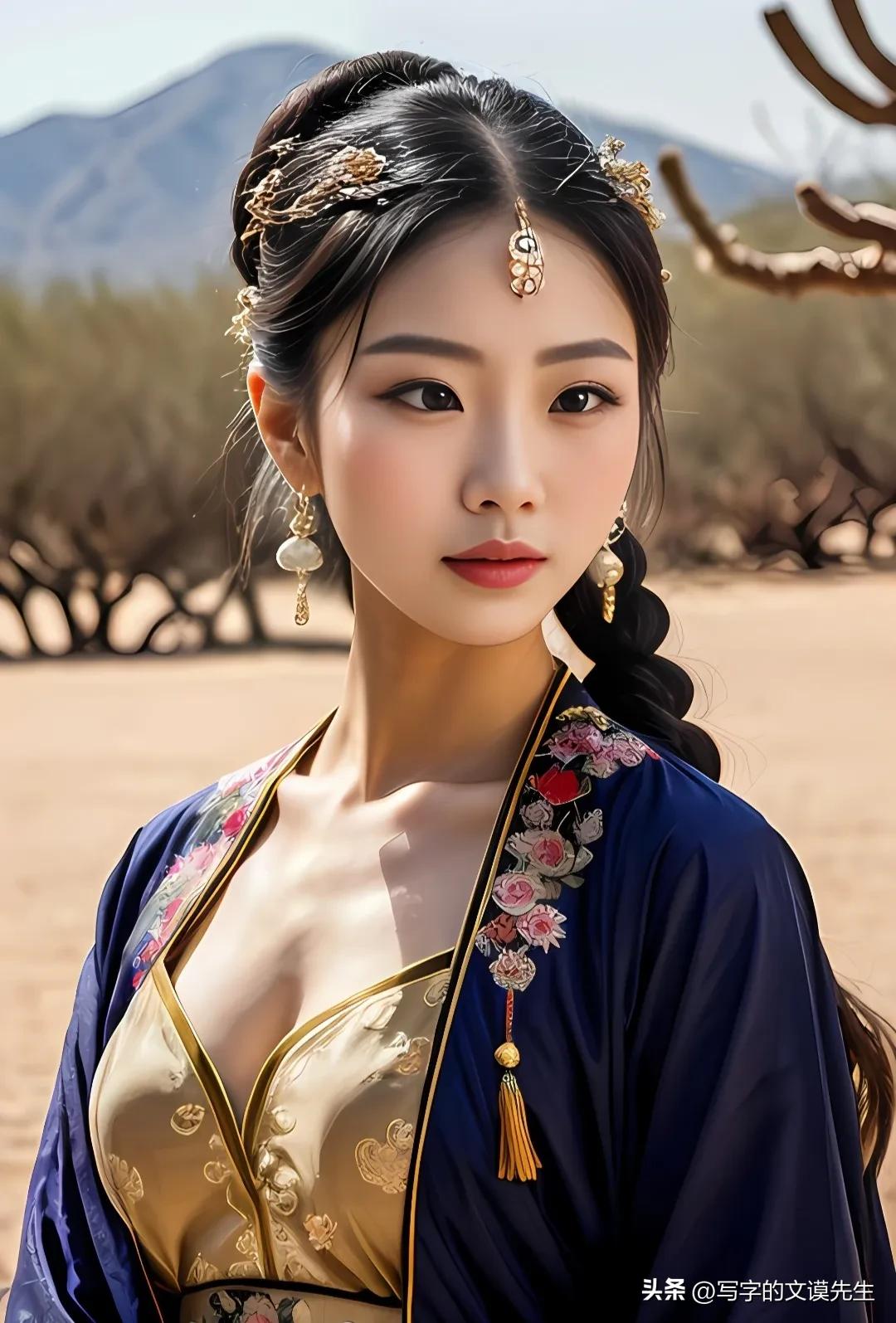 中世纪公主ai绘画,ai绘画异域古风公主