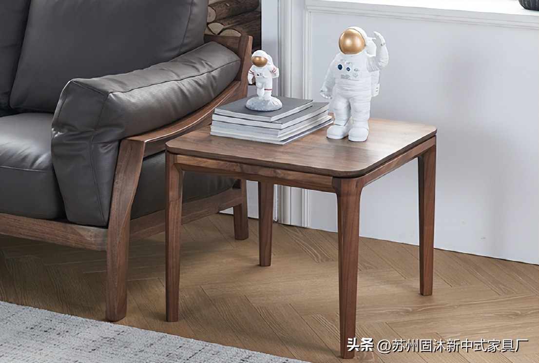 三室两厅简约风实木家具推荐,原木色简约新中式家具实景