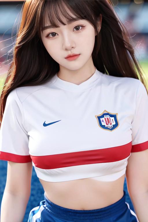 足球宝贝二次元少女,ai足球美女