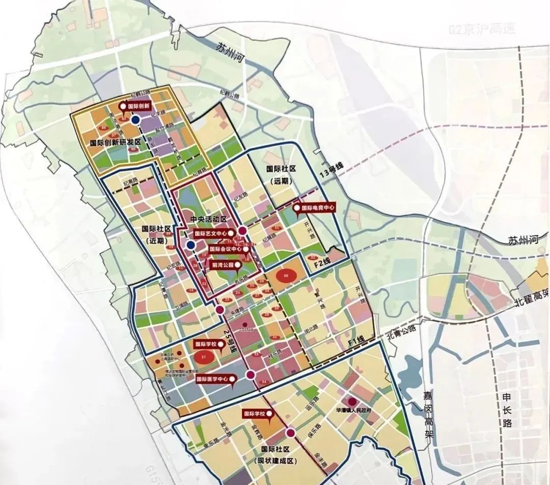 华漕前湾和大虹桥核心板块,大虹桥华漕柏悦前湾