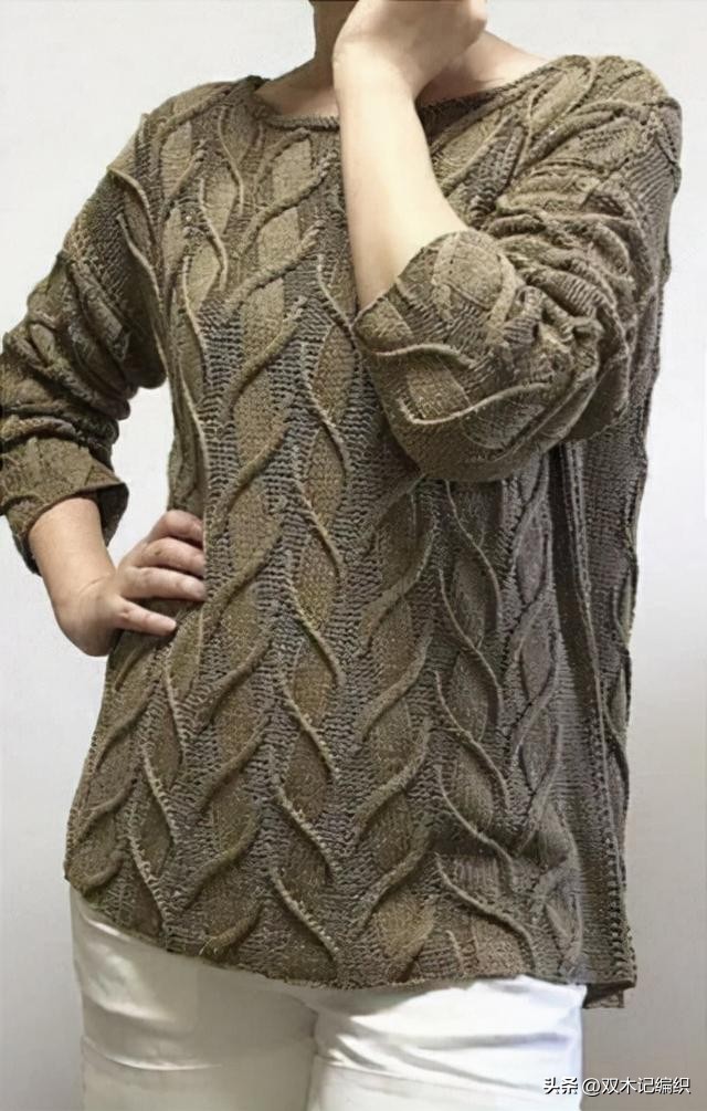插肩袖套头毛衣花样图解,最简单套头的毛衣花样图案