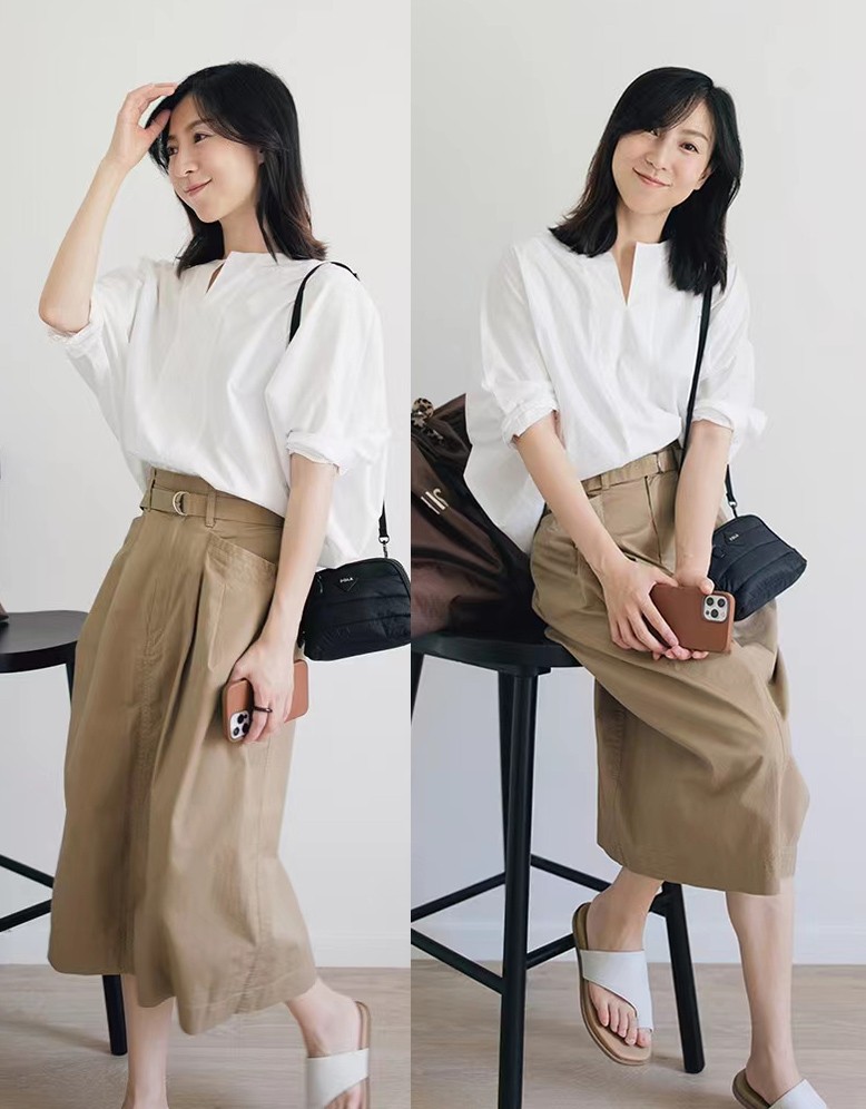 这才是40岁左右女人喜欢的打扮！穿着干净大方，真的好显气质