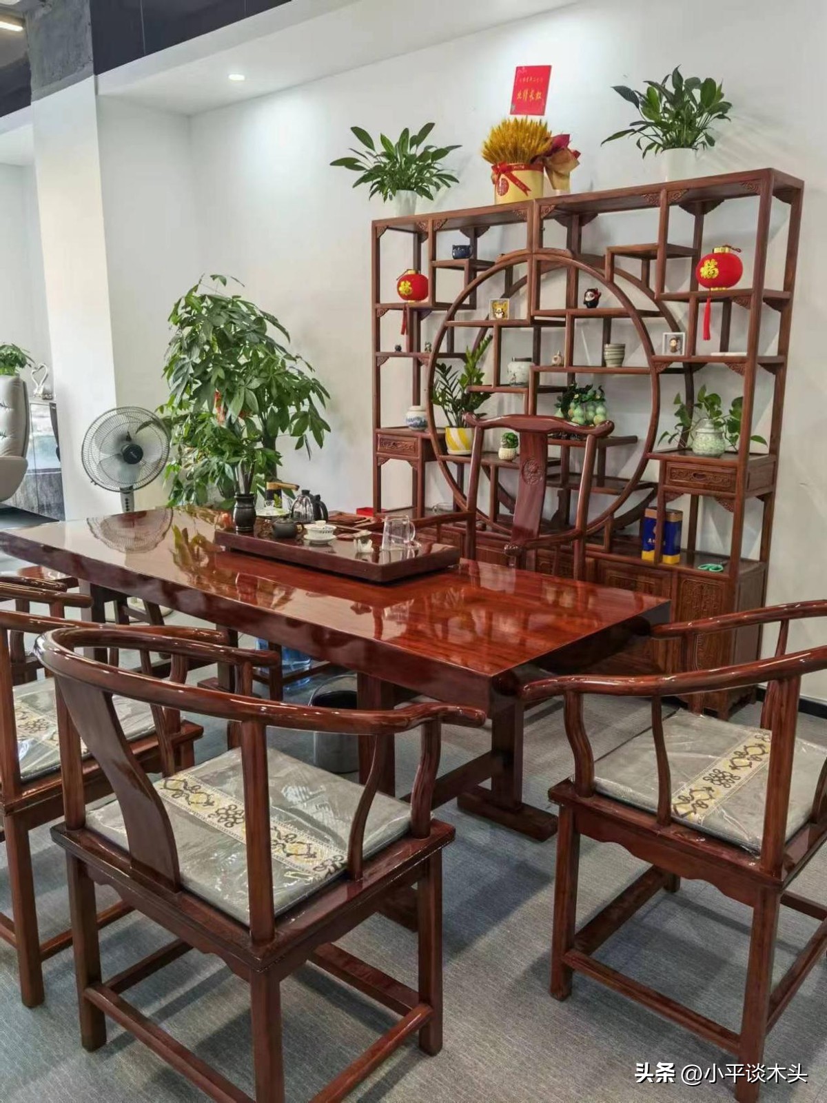 实木大板桌子用什么木头,新中式实木大板桌子