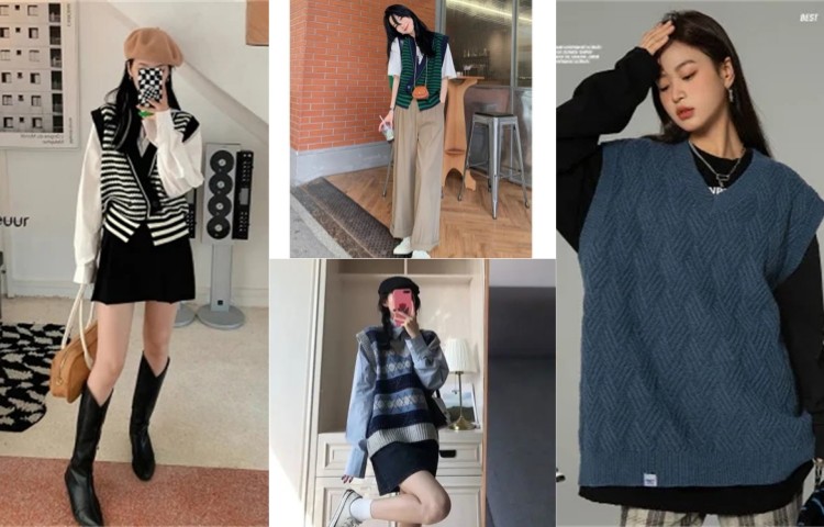 秋冬马甲的多种穿法,马甲正确穿搭