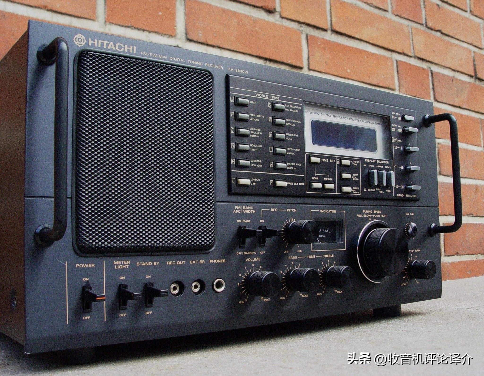 日立KH-3800W收音机，非常罕见的机器，索尼松下东芝的竞品