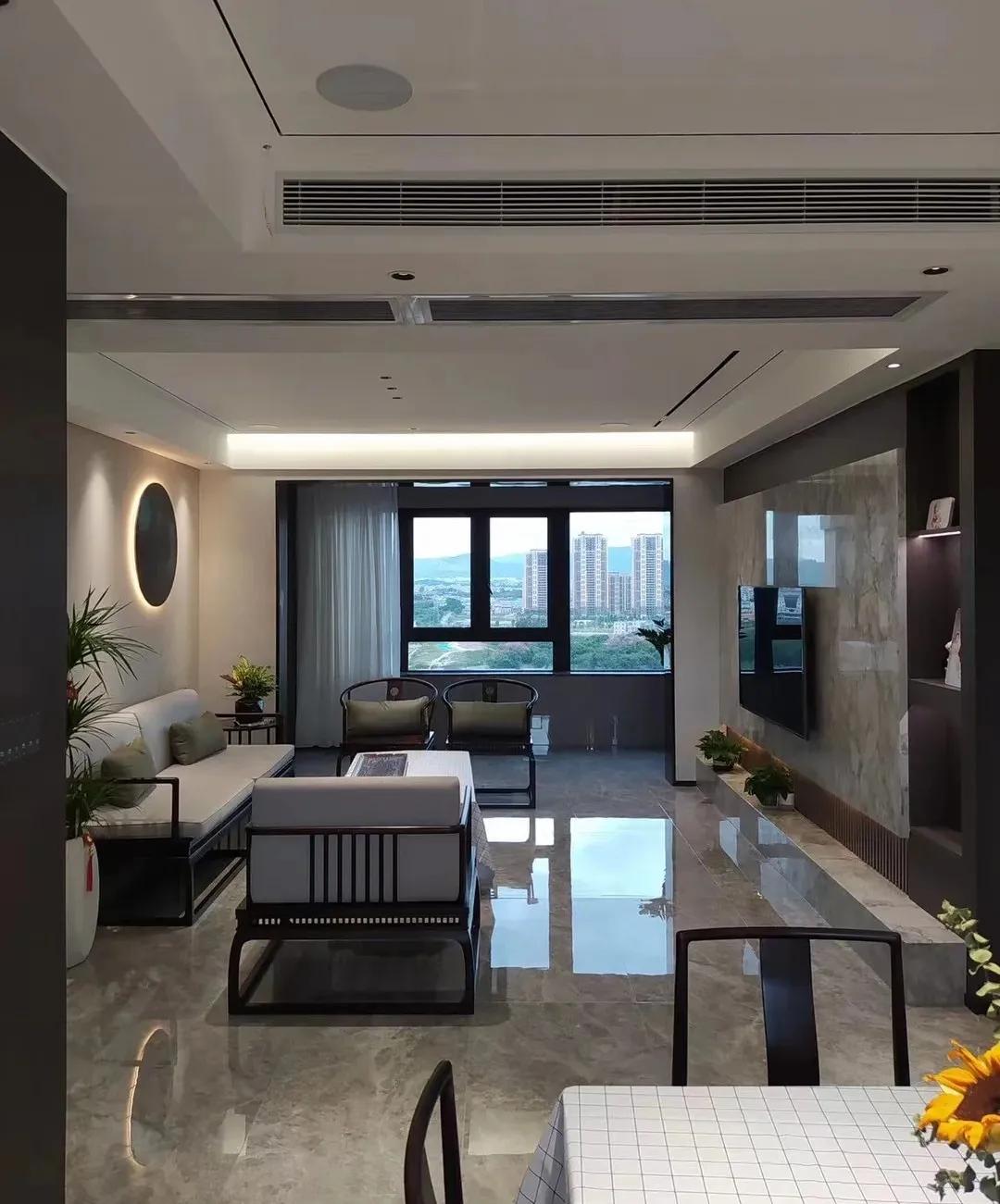 新中式风格装修120平米左右的房子,大平层新中式200-300平装修效果图