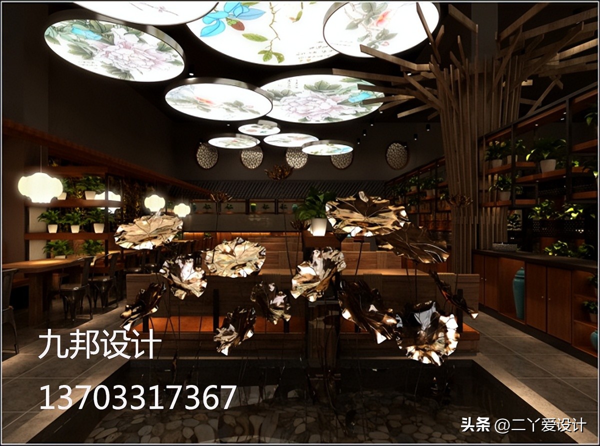 石家庄火锅品牌设计方案,石家庄饭店装修设计效果图