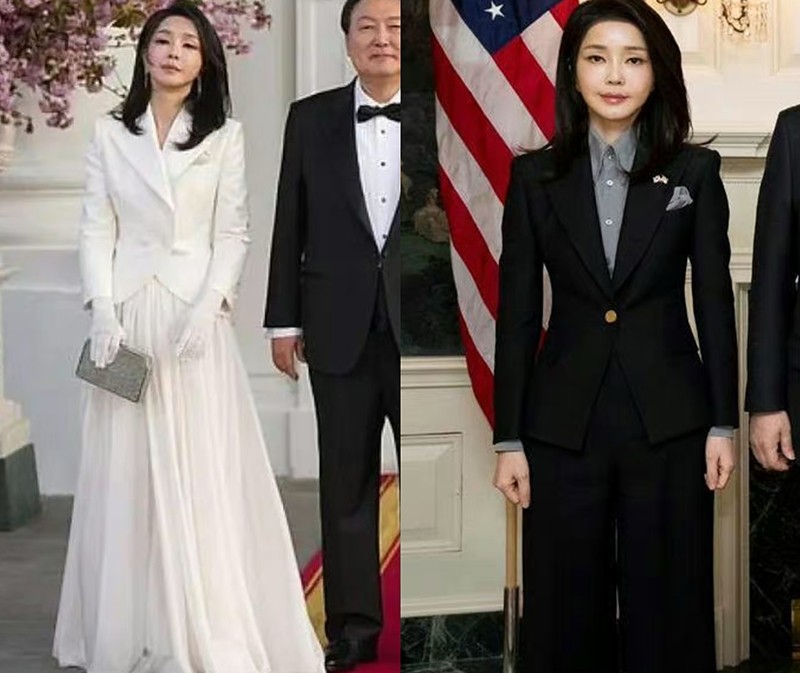 韩国第一夫人穿夏裙,现在流行的韩国第一夫人的穿搭
