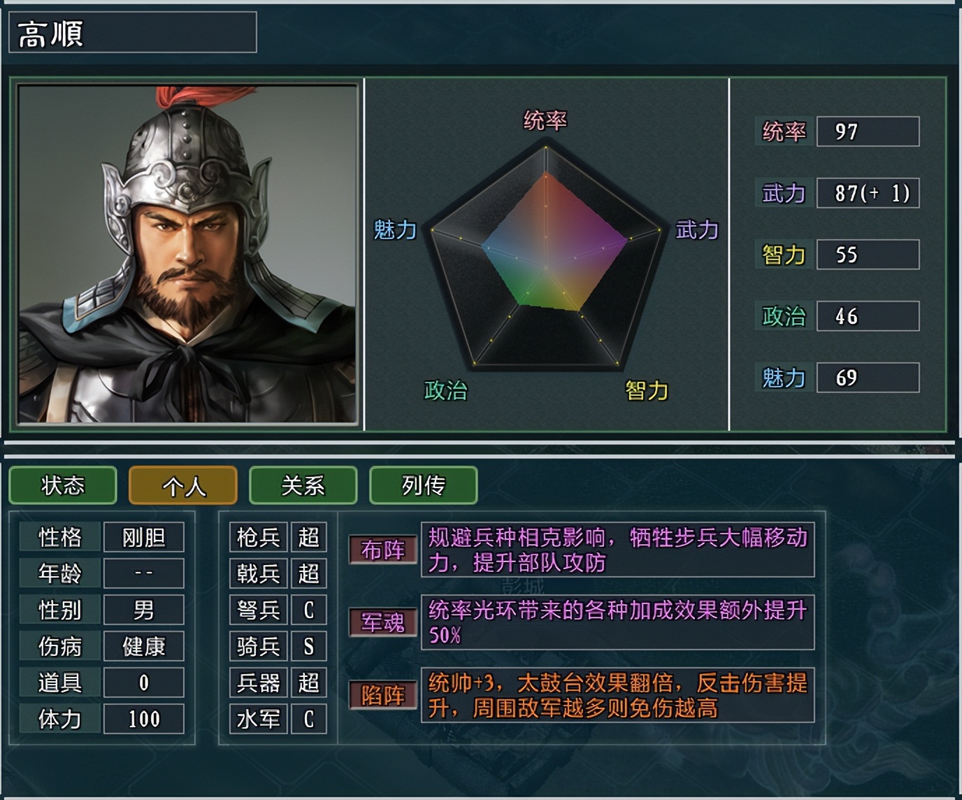 三国志11大浪淘沙武将大全明细表,三国志11大浪淘沙特技天命