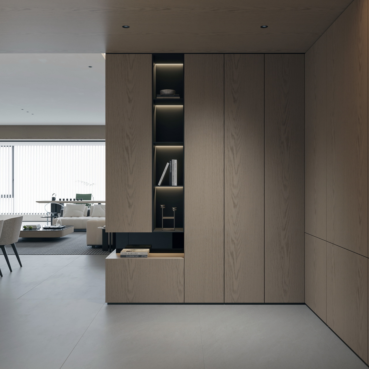 挖呀挖到宝！卧室书桌柜、背景墙一体，还白赚10㎡收纳空间