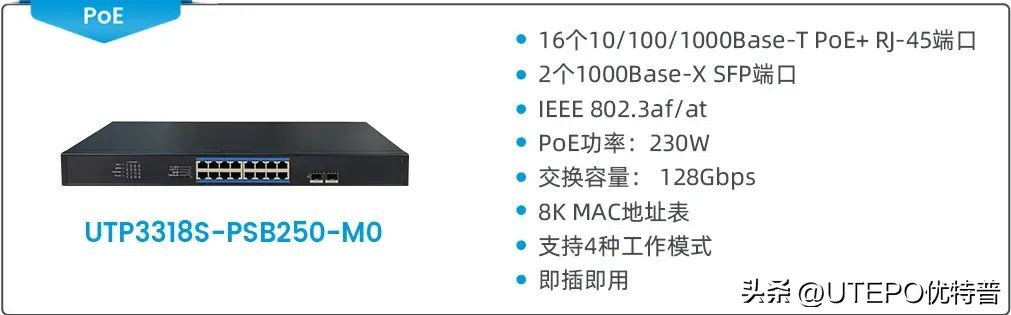 优特普69口百兆智能交换机,优特普poe交换机厂家