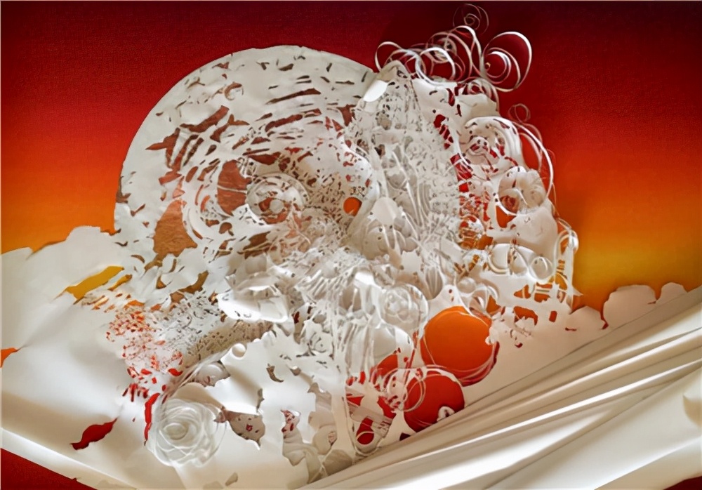 日本妹子把白纸刻成玻璃杯，连水珠都能看见，裸眼3D还能这么玩？