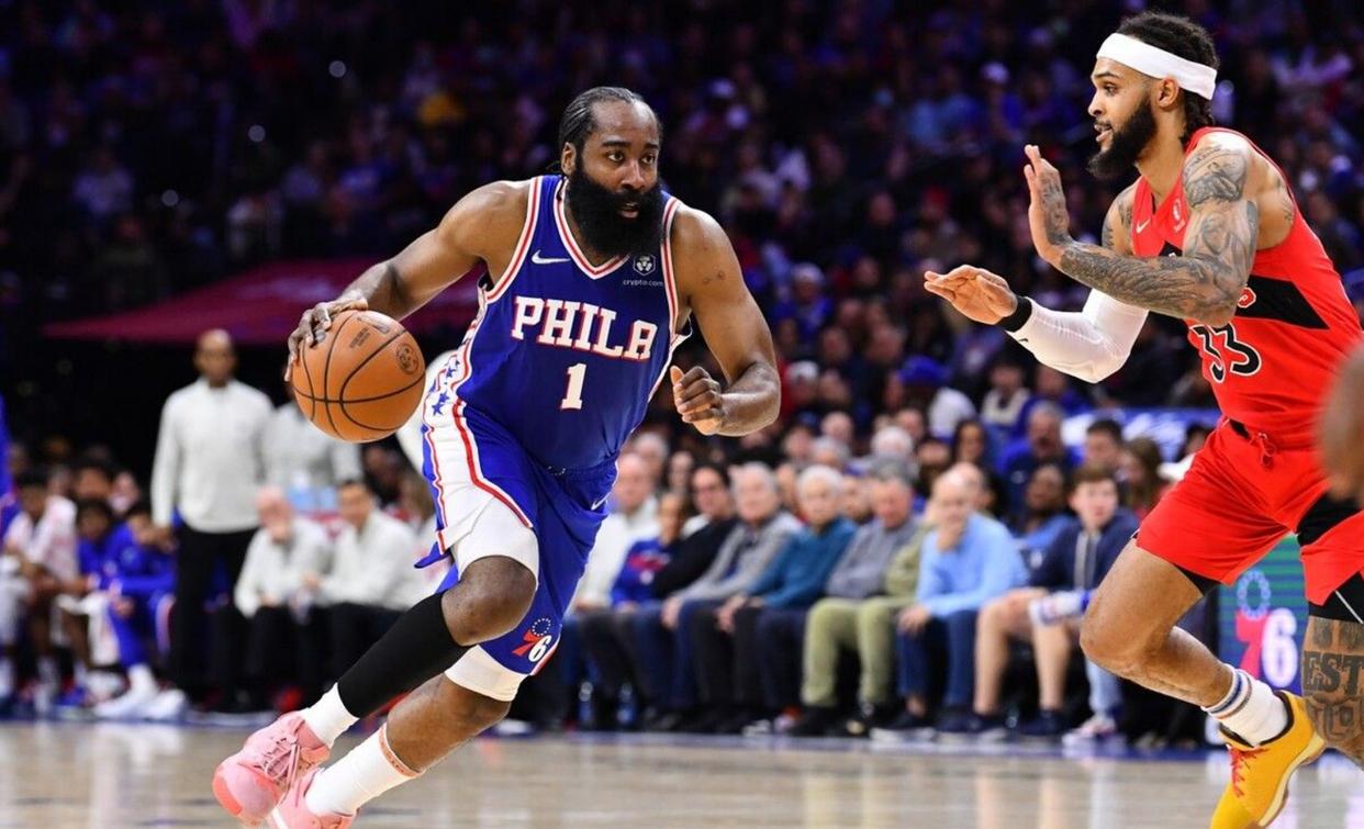 nba联盟倒数第一,哈登大号三双带队重返东部之首