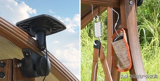 庭院秋千旁边放什么,庭院里秋千