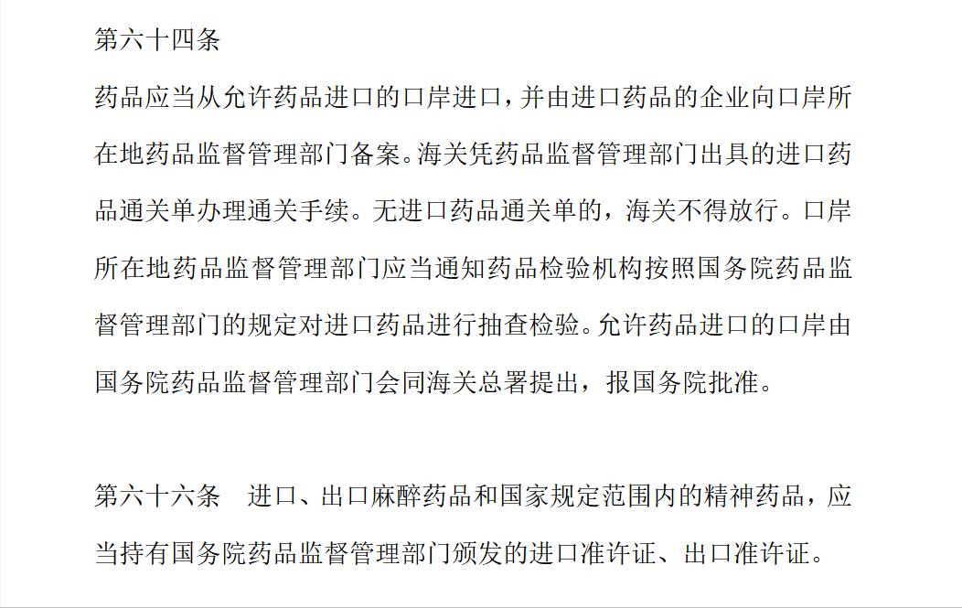 海外药品代购的法律背景