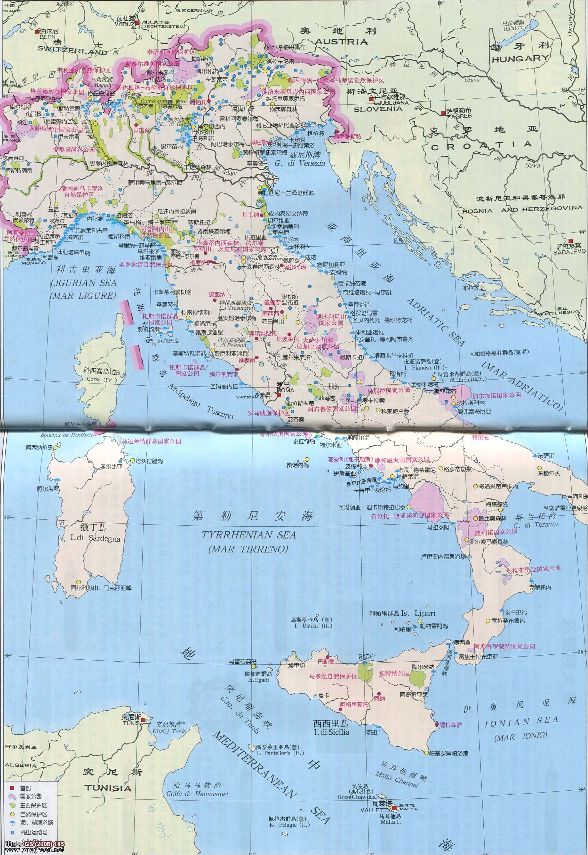 世界地图欧洲意大利,世界旅游地图探索最美的地方