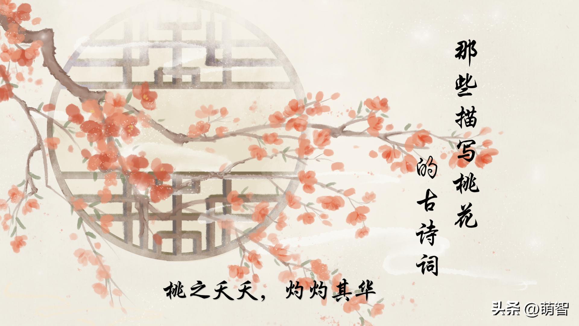 咏桃花的诗句古诗大全,描写桃花的诗句古诗大全集