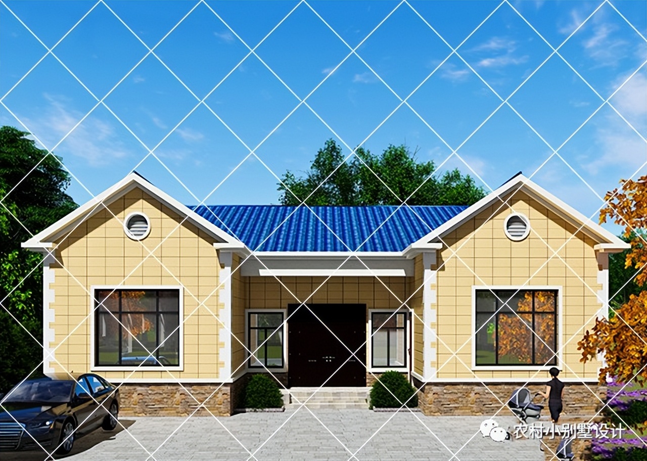 一层半层小别墅新款农村自建房,农村自建房一层别墅设计最新款