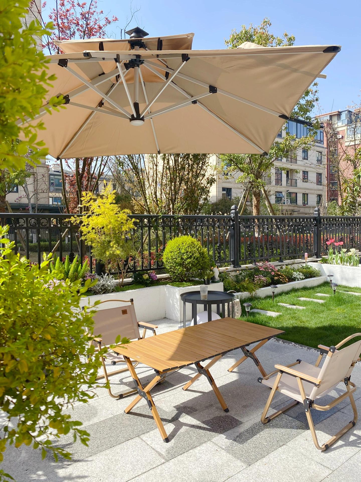 一楼小院简易小花园,100平米小院简单改造图