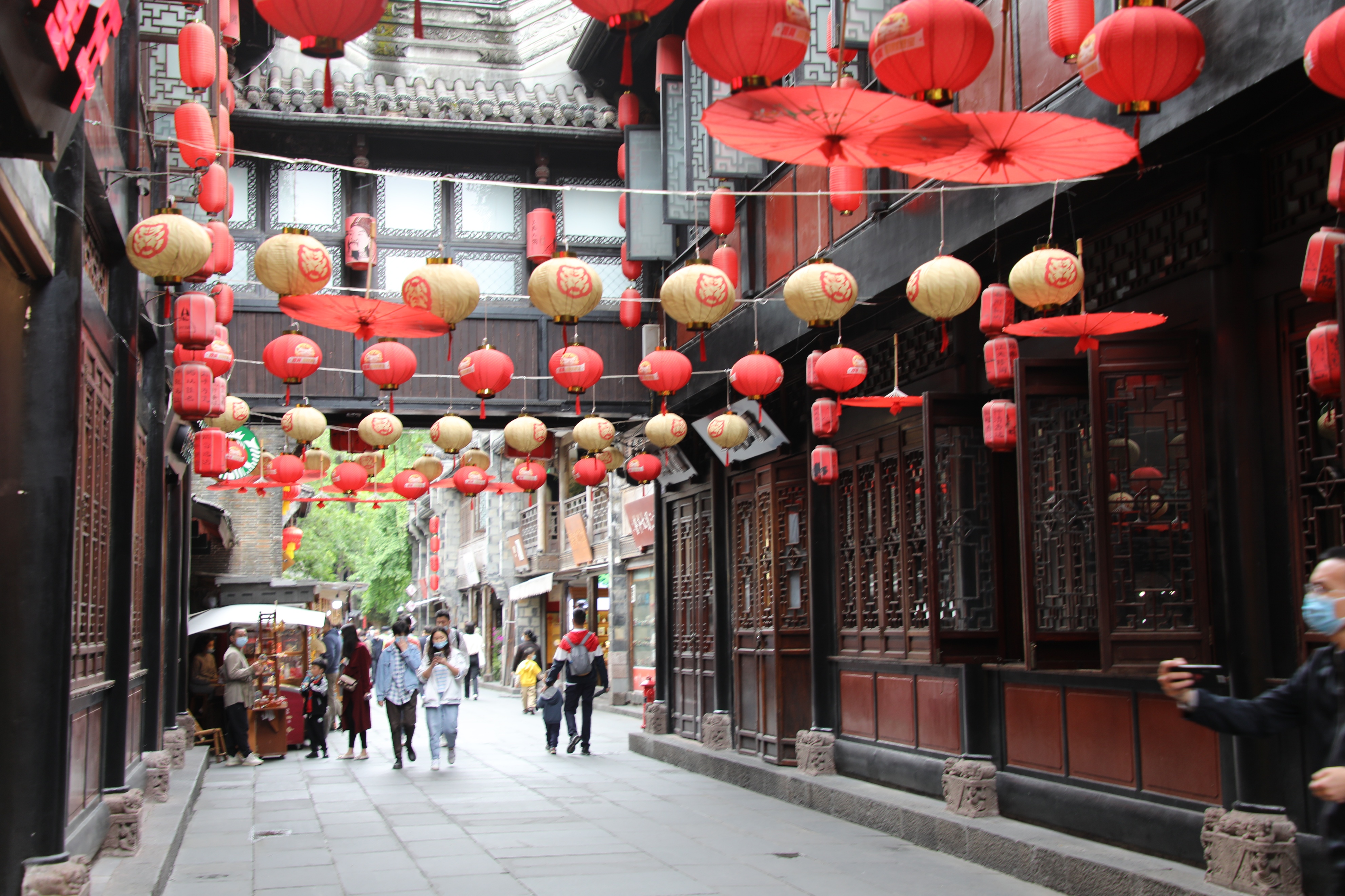 五一锦里古街,锦里街访