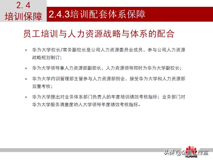 华为管理精品系列-华为员工培训体系建设（精品全文共享）